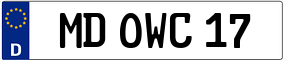 Trailer License Plate